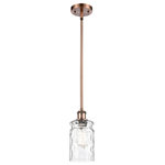 Innovations Lighting - Candor 1-Light Pendant, Antique Copper, Clear Waterglass - A truly dynamic fixture, the Ballston fits seamlessly amidst most decor styles. Its sleek design and vast offering of finishes and shade options makes the Ballston an easy choice for all homes.