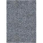 Palmetto Living by Orian - Palmetto Living by Orian Cotton Tail Harrington Navy Area Rug, 5'3"x7'6" - Like your favorite winter jacket, the Harrington area rug offers a comfortable herringbone pattern of navy and white. infinitely versatile, this luxurious floor covering works in any atmosphere - work, relaxation and dining. Add understated elegance to your space with this striking selection.