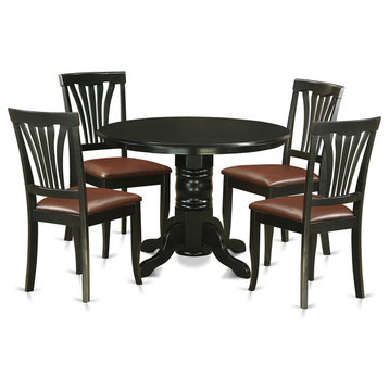 5-Piece Dinette Set, Table and 4 Dining Chairs