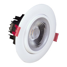 4" LED Gimbal Recessed Downlight, White, 3000k