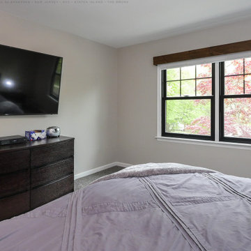 Black Windows in Terrific Bedroom - Renewal by Andersen New Jersey & NYC