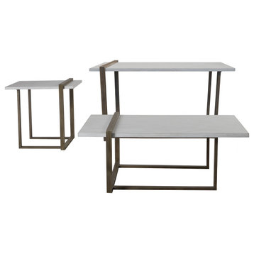 Astrid 3PC Occasional Table Collection, White