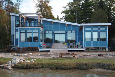 Inspiration for a coastal exterior home remodel in Other