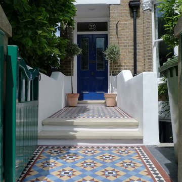 Multi Coloured Victorian Path Tiles 3