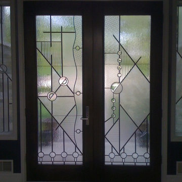Samples of various designs and applications in Stained Glass.