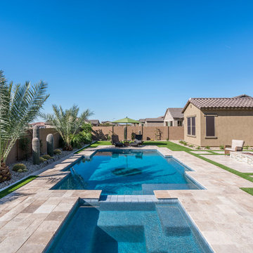 Tropical Pool & Landscape in Queen Creek