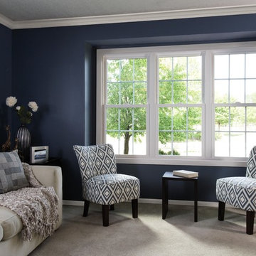 Pella® 250 Series® ENERGY STAR®-qualified double-hung windows transform room
