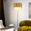 Glarus | Gold Stainless Steel Crystal Modern Floor Lamp
