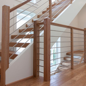 Project #48 | Contemporary Staircase with Warm Tones