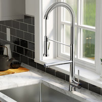 Karran Tumba Single-Handle Pull-Down Sprayer Kitchen Faucet, Chrome
