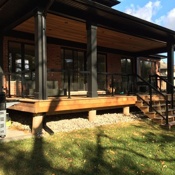 Aluminum and Glass Deck Railings