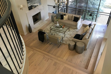Inspiration for a modern living room remodel in Calgary
