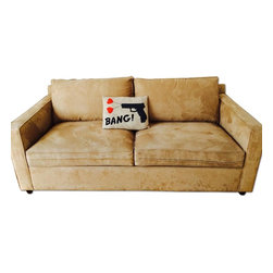 Crate & Barrel Beige Sleeper Sofa - Sleeper Sofas