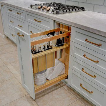 Custom Baby Blue Kitchen in Las Vegas