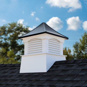 Coventry Vinyl Cupola With Black Aluminum Roof 60" x 85" by Good Directions