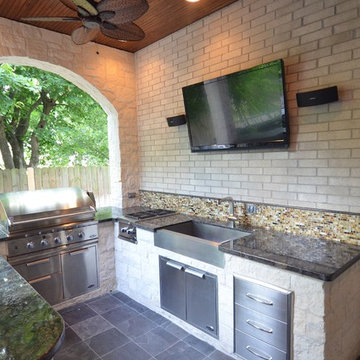 Bellaire Park Court Outdoor Kitchen Living Addition