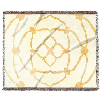 "Rosette Spiral" Woven Blanket 80"x60"