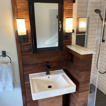 Walnut Accent - Bathroom in Lexington, Ma