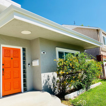 Flat face rain gutters -Burbank