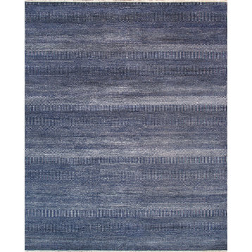 Transitional Collection Hand, Knotted Bsilk, Wool Area Rug, 10' 0" X 13' 9"