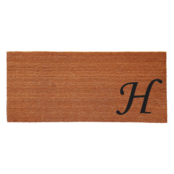 Urban Chic Monogram Doormat 2'x4', Letter H