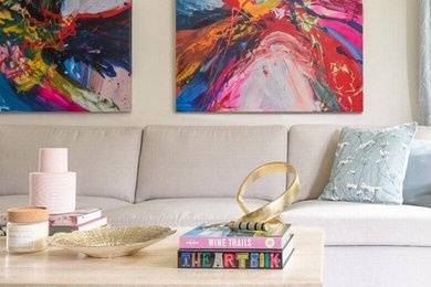 Example of a living room design in Raleigh