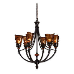 www.essentialsinside.com: vitalia 6 light chandelier - Chandeliers