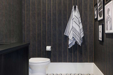 Inspiration for a powder room remodel in Miami