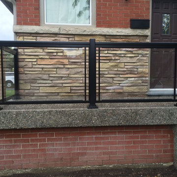 Aluminum and Glass Porch Railings - 110