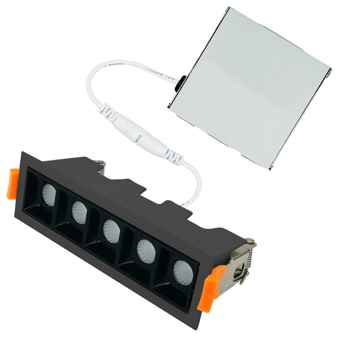 5 head Integrated LED Recessed Light Fixture Dimmable, 10W, 650Lumens ...