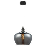 Innovations Lighting - Large Fenton 1-Light LED Mini Pendant, Oil Rubbed Bronze, Glass: Plated Smoke - A truly dynamic fixture, the Ballston fits seamlessly amidst most decor styles. Its sleek design and vast offering of finishes and shade options makes the Ballston an easy choice for all homes.