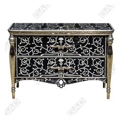 BONE INLAY TWO DRAWER CHEST - Furniture