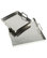 Moe Home Contemporary 2-Piece Set Trays, Silver Finish