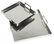 Moe Home Contemporary 2-Piece Set Trays, Silver Finish