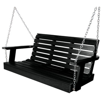Soren Porch Swing 4', Black