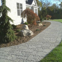 Front walkway landscaping