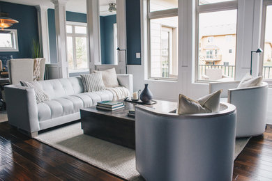 Living room - transitional living room idea in Other