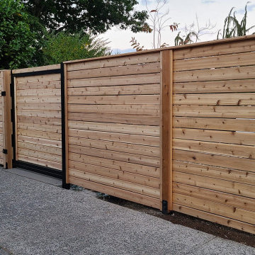 Wooden Sliding Gate in Washington State