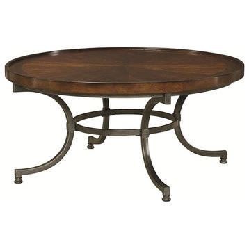 Emma Mason Signature Hero Round Cocktail Table in Rich Amber