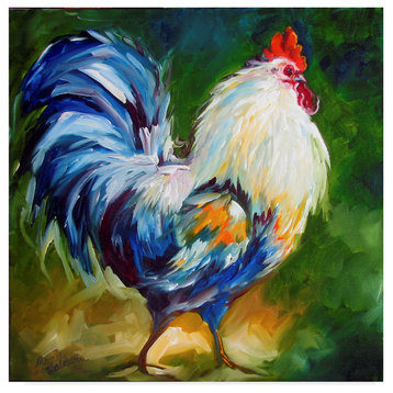 Marcia Baldwin 'Rooster Walk' Canvas Art, 24"x24"