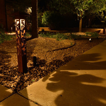 Weathering Steel Oak Leaf Bollard