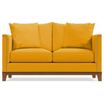 Apt2B - Apt2B La Brea Apartment Size Sofa, Marigold Velvet, 72"x39"x31" - The La Brea Apartment Size Sofa combines old-world style with new-world elegance, bringing luxury to any small space with its solid wood frame and silver nail head stud trim.