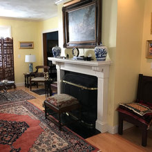 Hawthorne Yellow living room.
