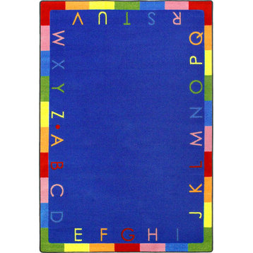 Kid Essentials Rug, Rainbow Alphabet, Bold, 3'10"x5'4"