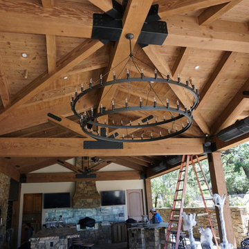 Outdoor Kitchen Entertainment System