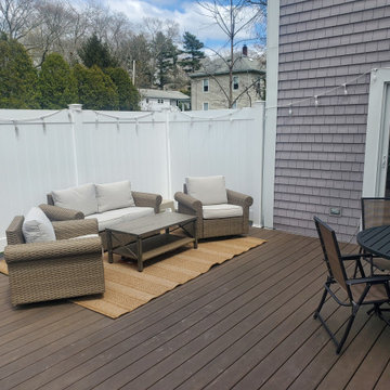 Cedar Impressions Vinyl Siding, Harvey Windows, AZEK Deck in Dartmouth, MA