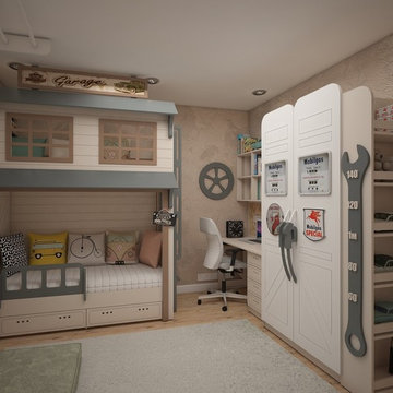 Комната для мальчика в стиле "Ретро-гараж"