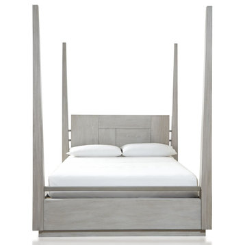 Modus Destination King Poster Bed in Cotton Grey