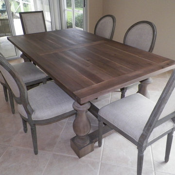 GREY OVAL BACK DINING CHAIRS, GREY HOST CHAIRS