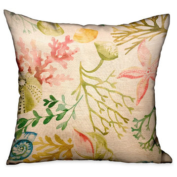 Plutus Underthesea Multi Floral Luxury Throw Pillow, 26"x26"